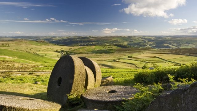 Disused grindstones